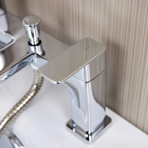 Flode Glan | Bath Shower Mixer | Including Handset and Holder | Chrome