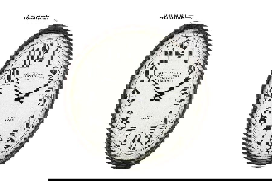 WALPLUS WC2125 - Vintage Metal Wall Clock - 40 cm / 15.7 in