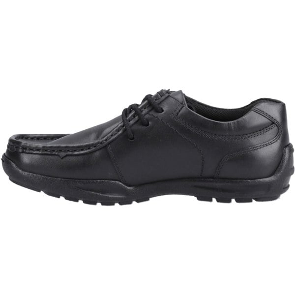 Hush Puppies Mackenzie Wallabee Leather Boys's Black Lace-Up Shoes
