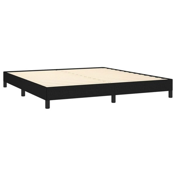 Berkfield Bed Frame Black 180x200 cm 6FT Super King Fabric