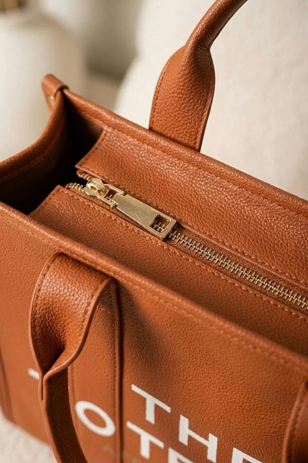 Sophia Tote Bag Set - Brown