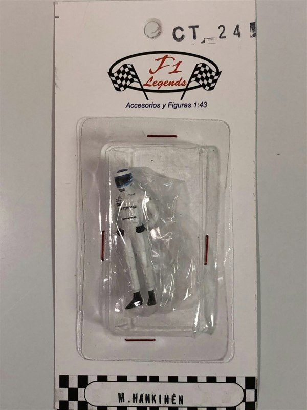 mika hakkinen 1998 1:43 scale racing figure cartrix ct24