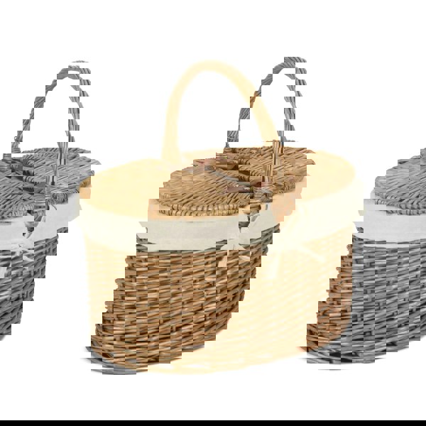 Wicker Picnic Baket with Lining