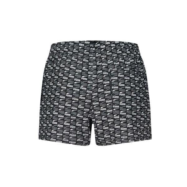 Puma Mens Repeat Print Swim Shorts - Black - 