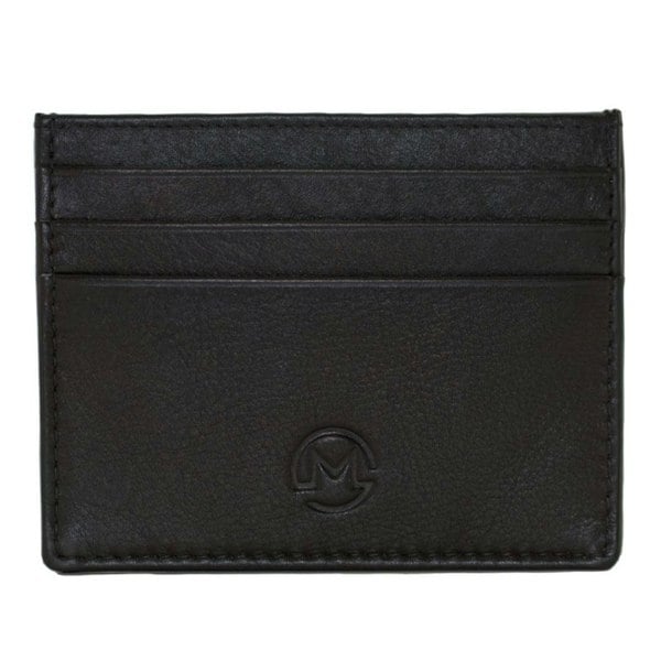 Mala Leather Origin Plain Leather Card Holder with Zip Pocket