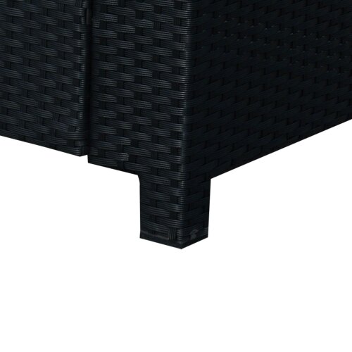 Wyld Haus Toha Rattan Black 2 Seater Outdoor Sofa With White Cushions