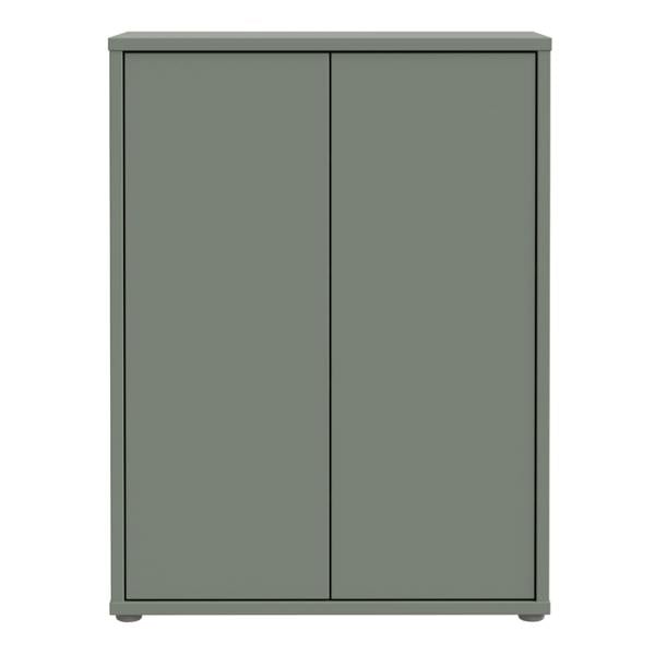 Furniture To Go Alice Springs Shoe Cabinet with 2 Doors Push-to-Open in Sage Green