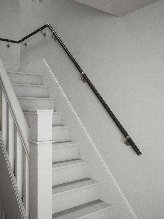 Handrails Direct Enville Charcoal Quarter Landing Handrail