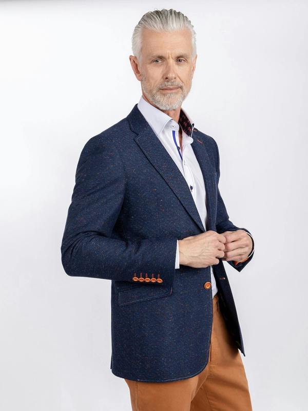 WOOL FLECKED JACKET - Claudio Lugli Shirts
