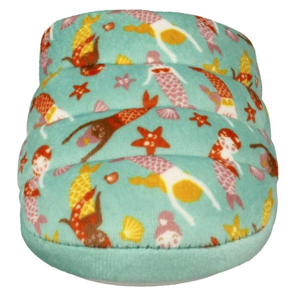 Clarks Childrens Clarks Print Detailed Mule Slippers Fluffy Slide