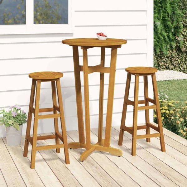 Berkfield Garden Bar Table 60x105 cm Solid Wood Acacia