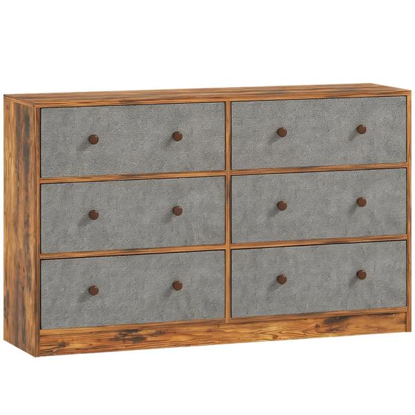 Havendro Modern Wooden Chest of 6 Drawers Bedroom Storage Cabinet Bedside Table Unit