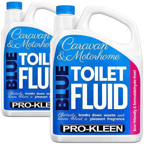 ProKleen Pro-Kleen Blue Toilet Chemical Fluid Solution Cleaner 4L for Caravan and Motorhomes - Eco-Friendly, Formaldehyde Free