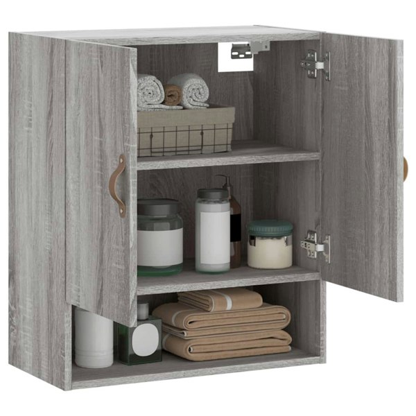 Berkfield Wall Cabinet Grey Sonoma 60x31x70 cm Engineered Wood