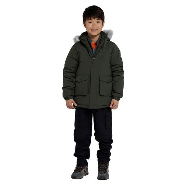 Mountain Warehouse Childrens/Kids Ranger Logo Water Resistant Jacket - Green - 