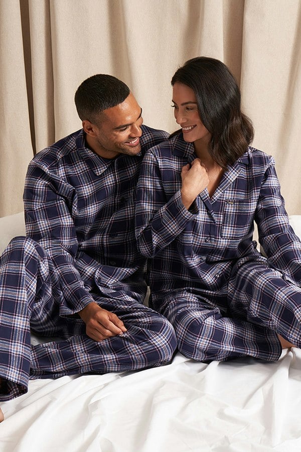 Mister You Plaid Pyjamas in Midnight
