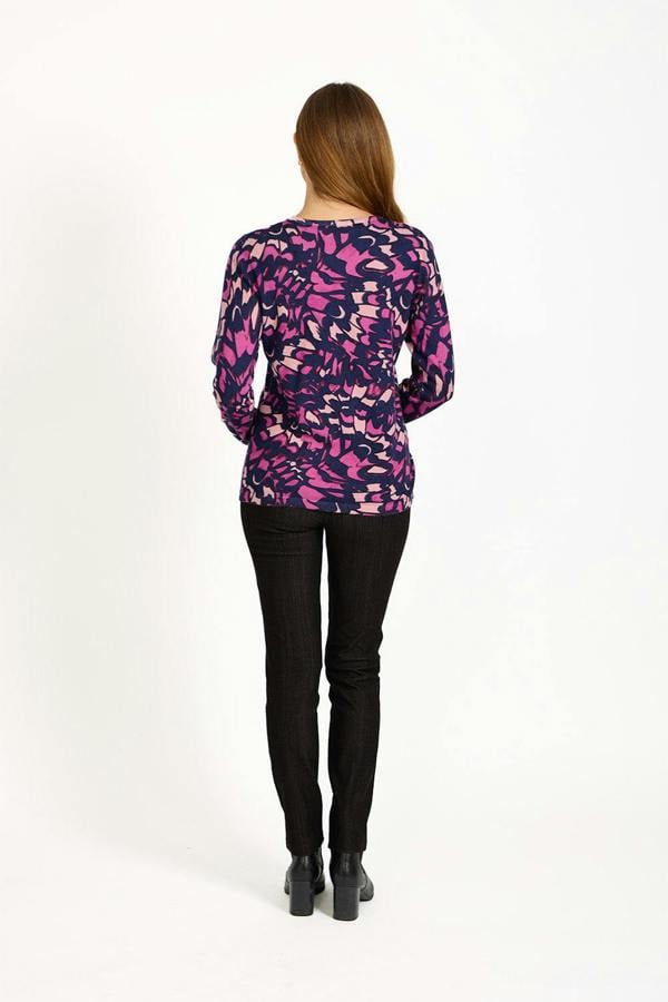 Abstract Butterfly Print Knit Jumper