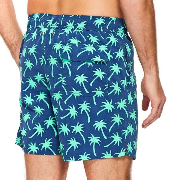 Tom & Teddy Navy & Spring Green Palms