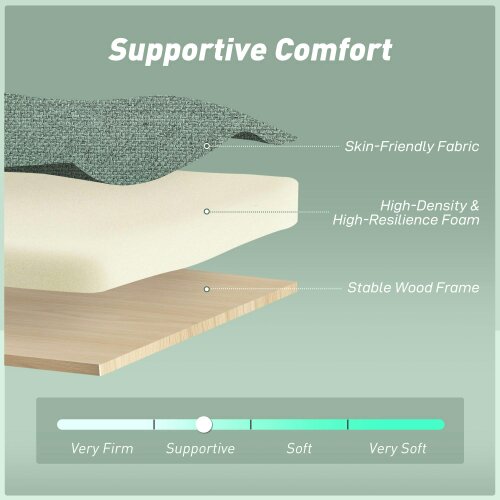 Wyld Haus Nenase Mint Green Upholstered 3 Way Convertible 2 Seater Sofa Bed