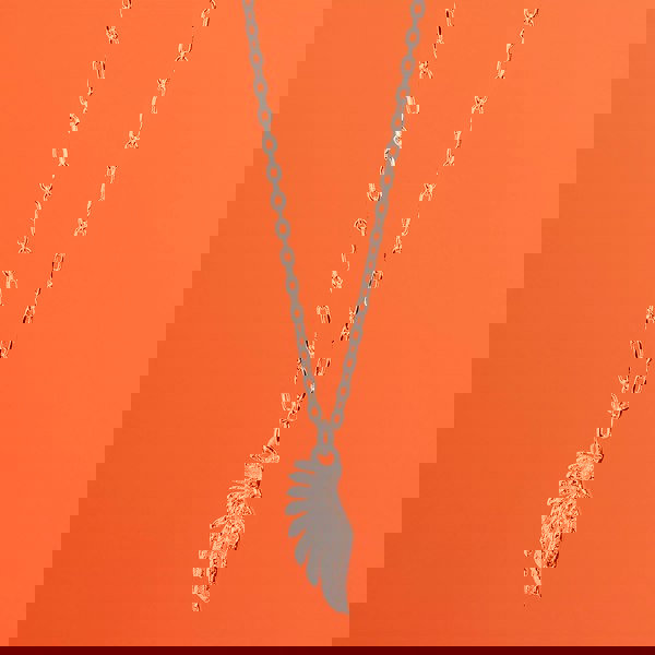 Crystal Angel Wing Necklace - Sterling Silver - MYLEE London