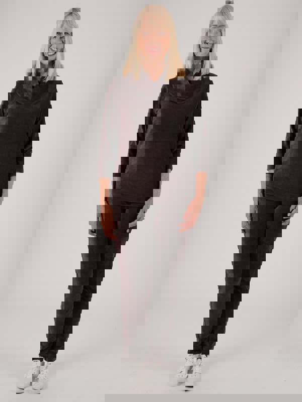 PennyPlain Ribbed Velour Trousers - Dark Latte