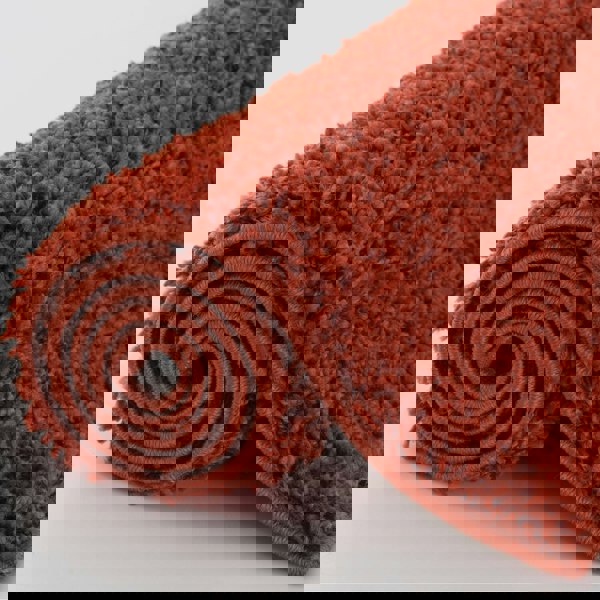 Shaggy Rug Plain Orange ultra soft 30 mm pile, non-shedding