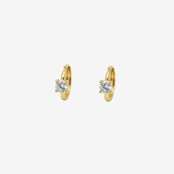 Uchi & Soto Shikaku Stone Huggie Hoop Earrings