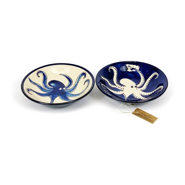 Set of two ceramic pasta bowls