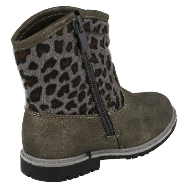 Spot On Infant Girls Spot On Zipped Cowboy Style Printed Boots