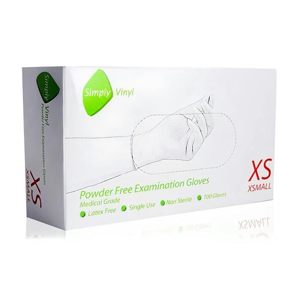 Aquarius Disposable Gloves Blue Powder Free Latex Free Food Safe Exam 100 Pack