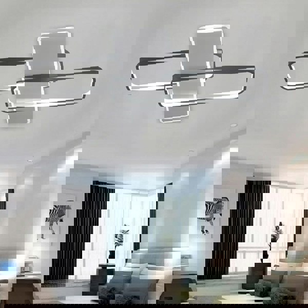 Modern Rectangular LED Ceiling Light Flush Mount Ceiling Lights Living and Home 90*60 