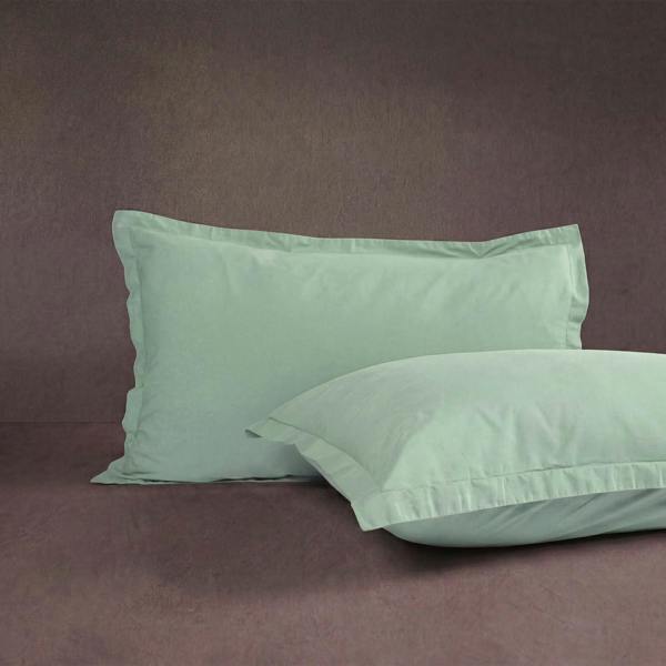 Martex Signature Washed Cotton Oxford Pillowcase Pair - 50 x 75cm - Quiet Moss - Cotton