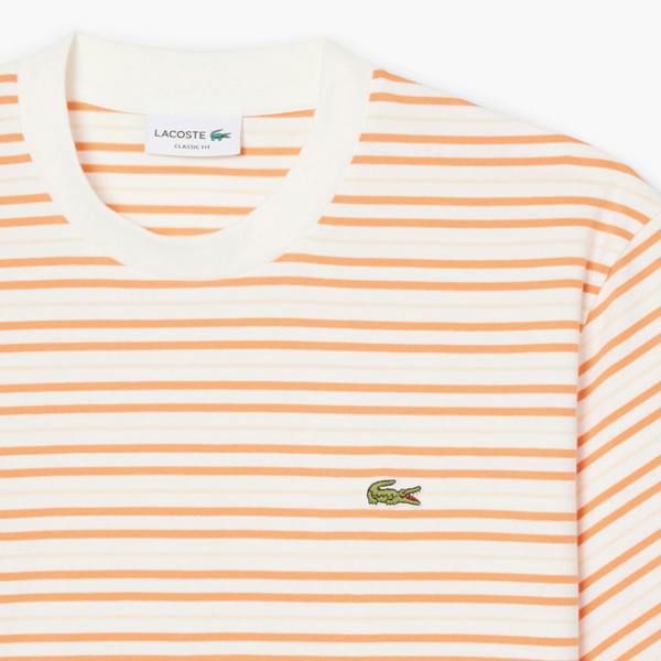 Lacoste TH0874 Striped Cotton T-Shirt