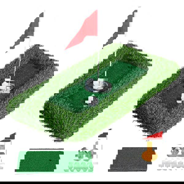 Centra Floating Golf Green Mini Mat Set Putting  Turf Pool Water Outdoor 60x30CM