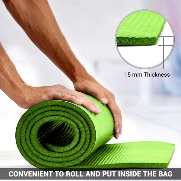 ROMIX Yoga Mat 15MM Black