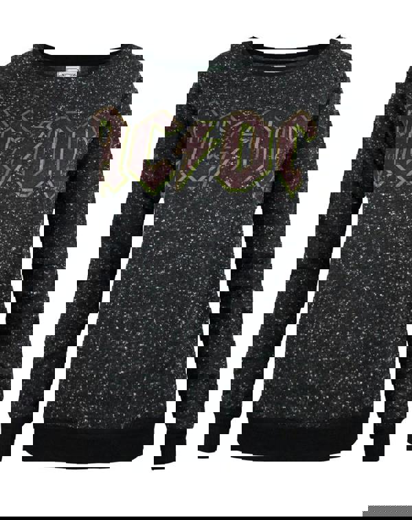 Amplified Clothing Womens Black Ac/Dc Sweatshirt