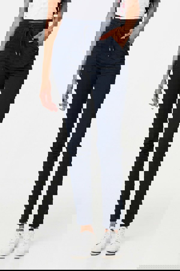 Navy | Denim Skinny Ankle Grazer Leggings