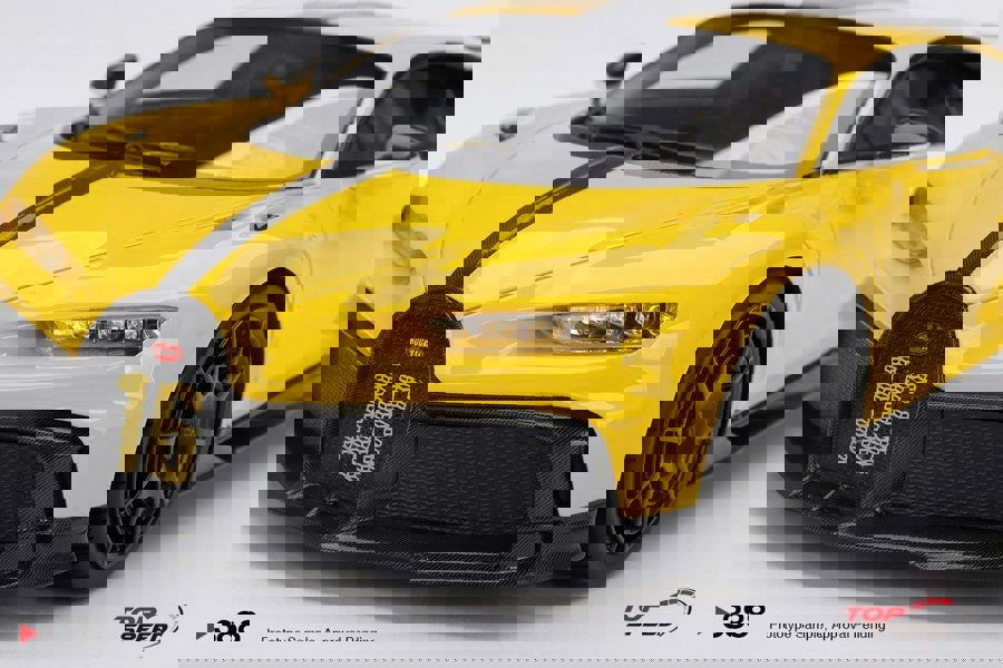 TSM Bugatti Chiron Pur Sport Yellow 1:18 Scale TSM TS0388