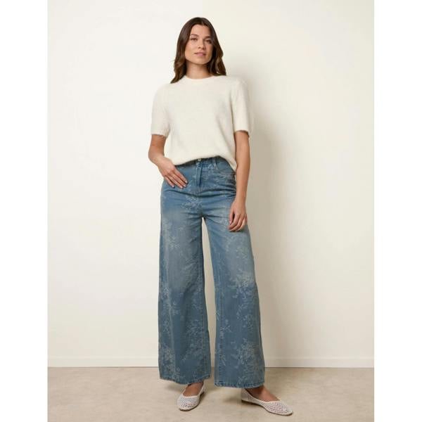 Blue Vanilla Floral Print Jeans