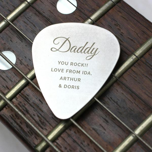 Personalised Father's Day Plectrum