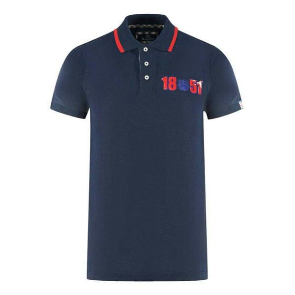 Aquascutum Unisex Adult London 1851 Polo Shirt - Navy - 