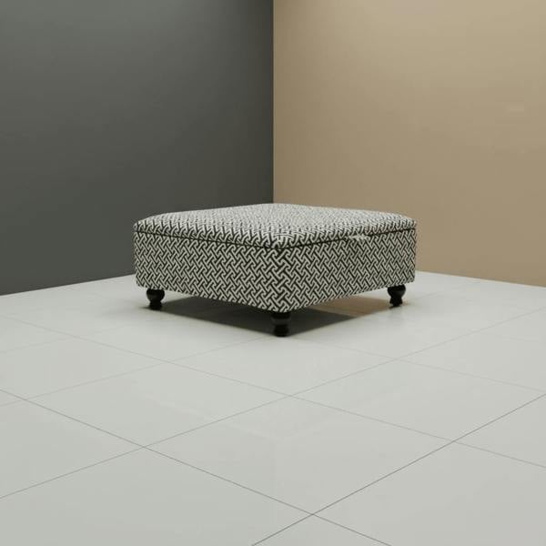 Premium Eden Embossed Pattern Storage Footstool Ottoman – Window Bay Seat & Multi - Use Coffee Table Bench - ISTOOLS