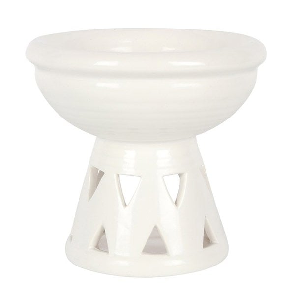 Serano Off White Deep Bowl Oil Burner and Wax Warmer