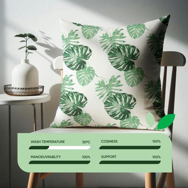 Gardenwize Pair of Outdoor Scatter Cushions – Bali Leaf Design