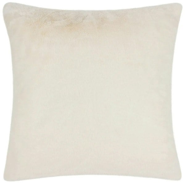 Paoletti Stanza Faux Fur Cushion Cover - Ecru