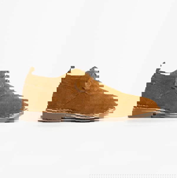 Popps JONAS Mens Suede Desert Shoes Cognac