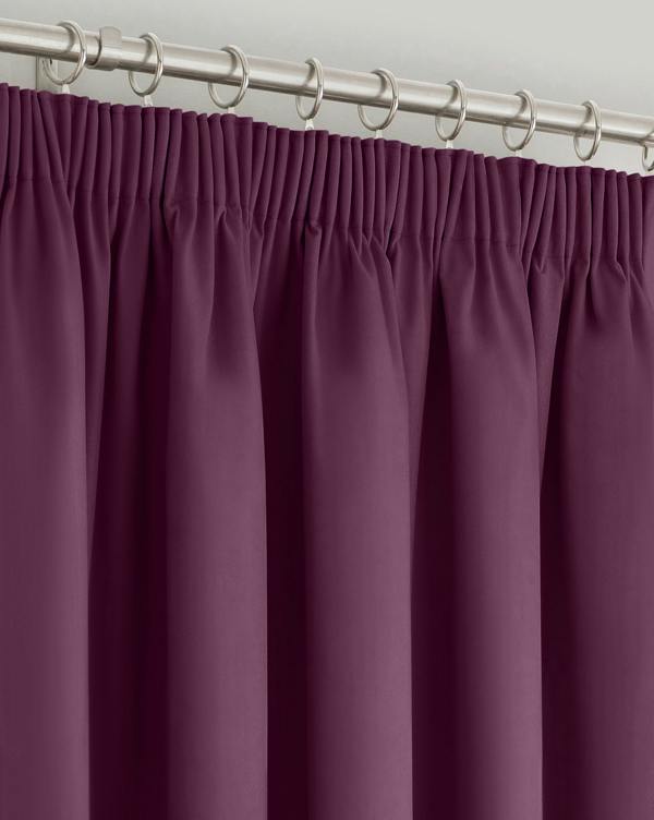 Velosso Elegant Triple Weave Blackout Curtains - Header Tape Top Design, Thermal and Energy Saving Window Treatments - 229cm x 229cm