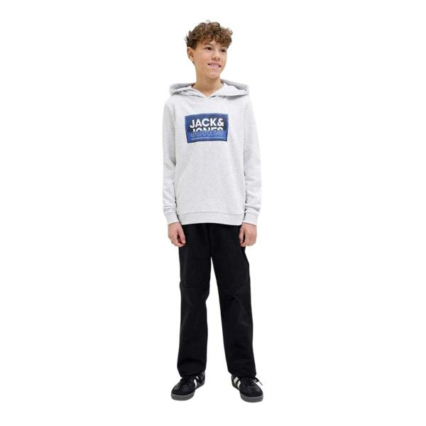 Jack And Jones Childrens/Kids Logan Regular Hoodie - White Melange - 