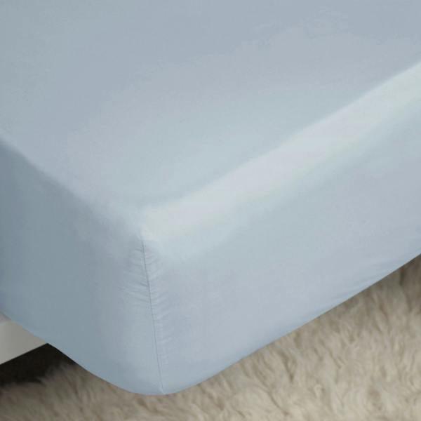 Belledorm 400 Thread Count Egyptian Cotton Extra Deep Fitted Sheet - Duck Egg Blue - 