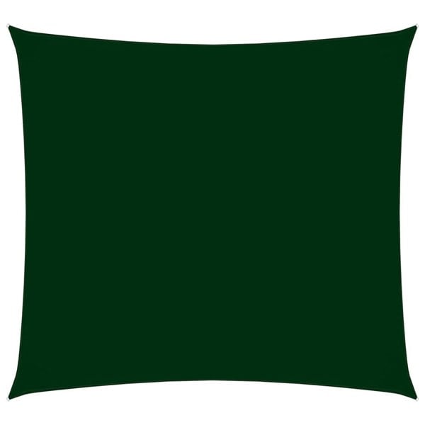 Berkfield Sunshade Sail Oxford Fabric Square 7x7 m Dark Green